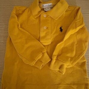 Ralph Lauren Mustard Long Sleeve Polo